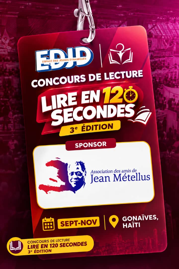 Aux Gonaïves, les jeunes donnent voix à Jean Métellus : l’AAJM partenaire du concours « Lire en 120 secondes »